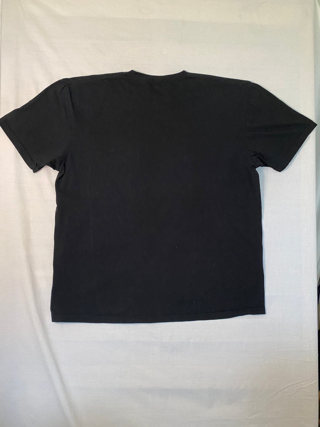 T-shirt officiel Rolling Stones North American Tour 1975 réédition 2023 – vue de dos à plat – seconde main