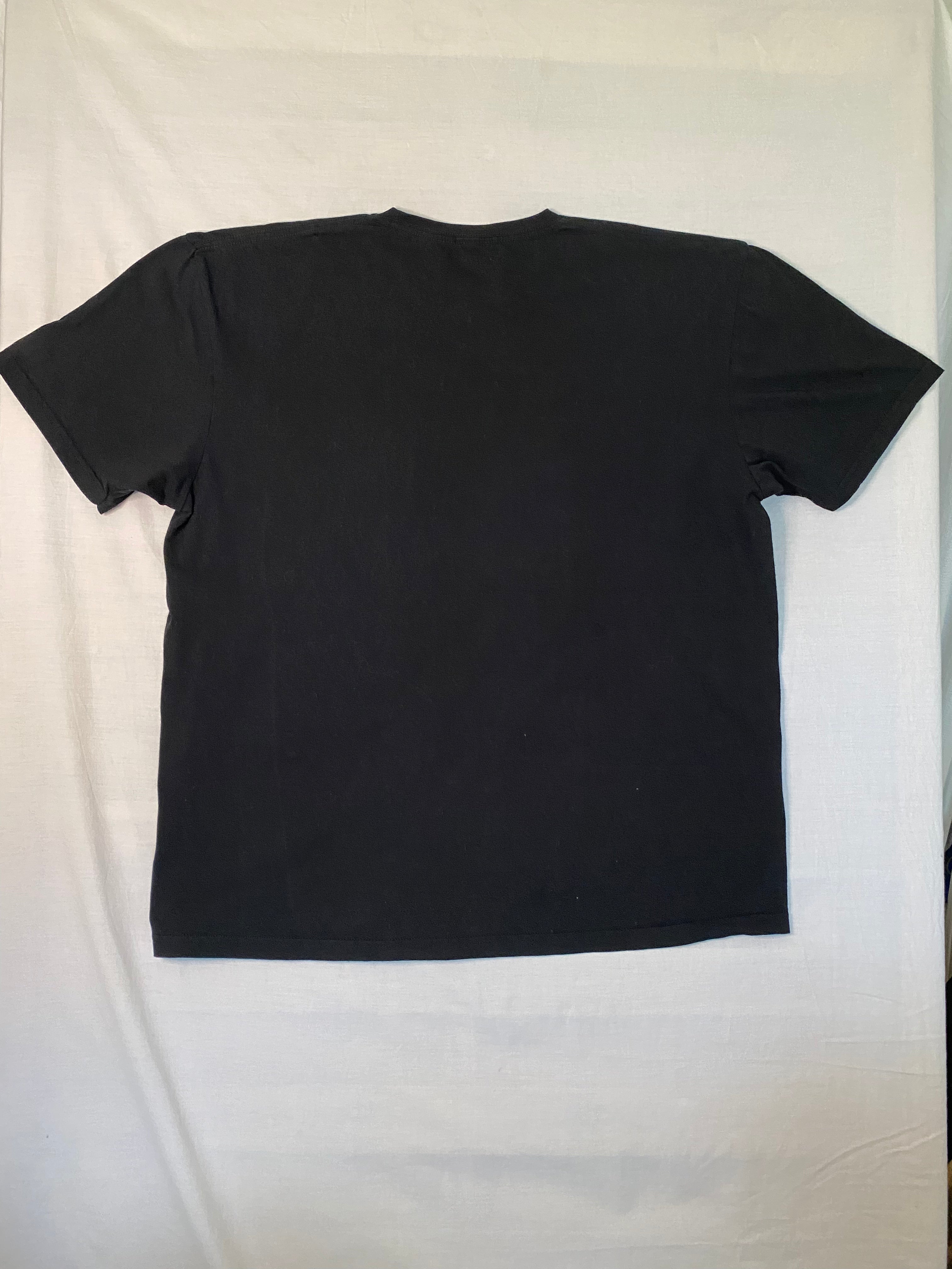 T-shirt officiel Rolling Stones North American Tour 1975 réédition 2023 – vue de dos à plat – seconde main