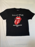 T-shirt officiel Rolling Stones North American Tour 1975 réédition 2023 – vue de face à plat – seconde main