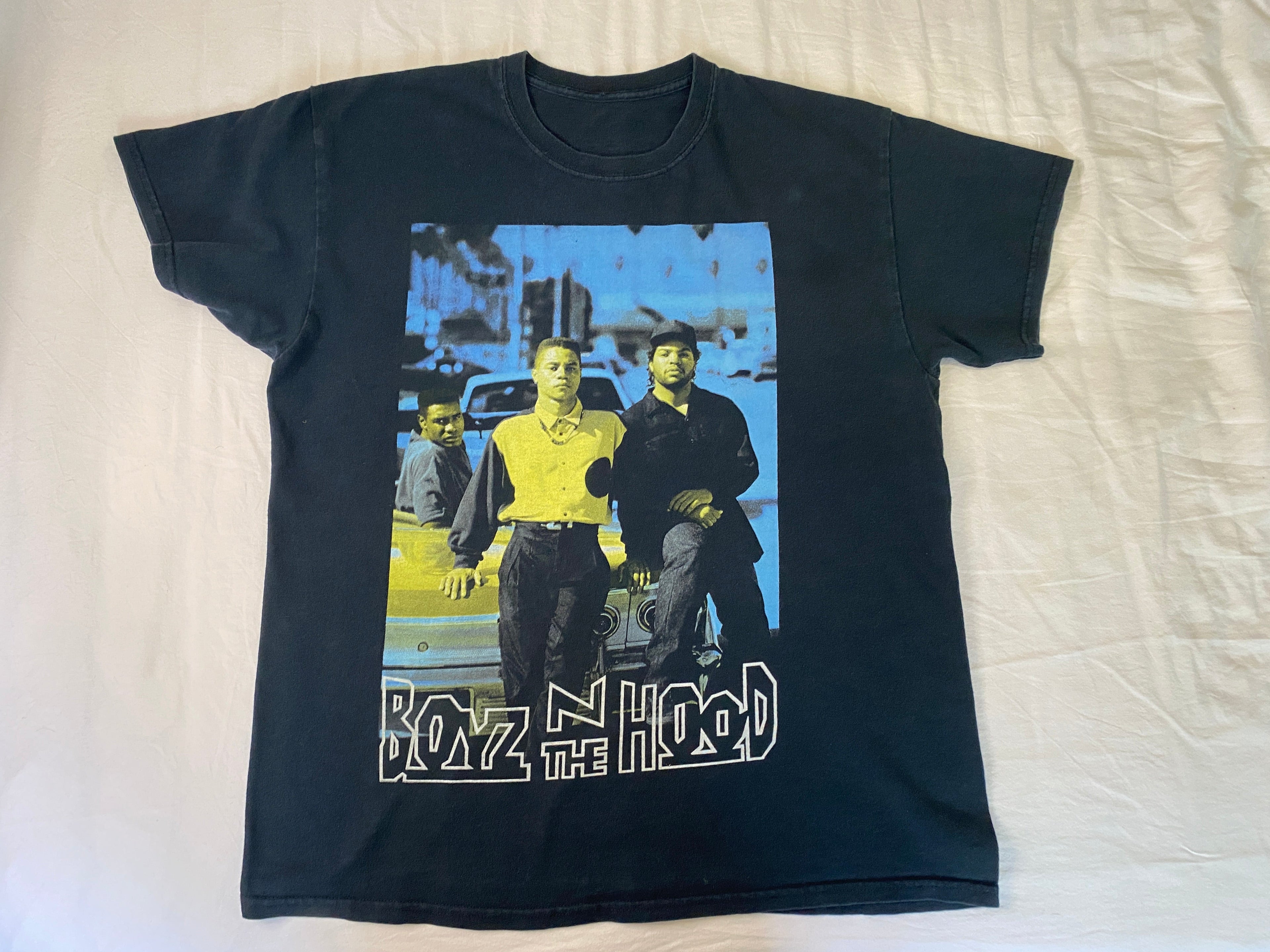  T-shirt vintage Boys in the Hood 90's – vue intégrale de face – taille XL – seconde main
