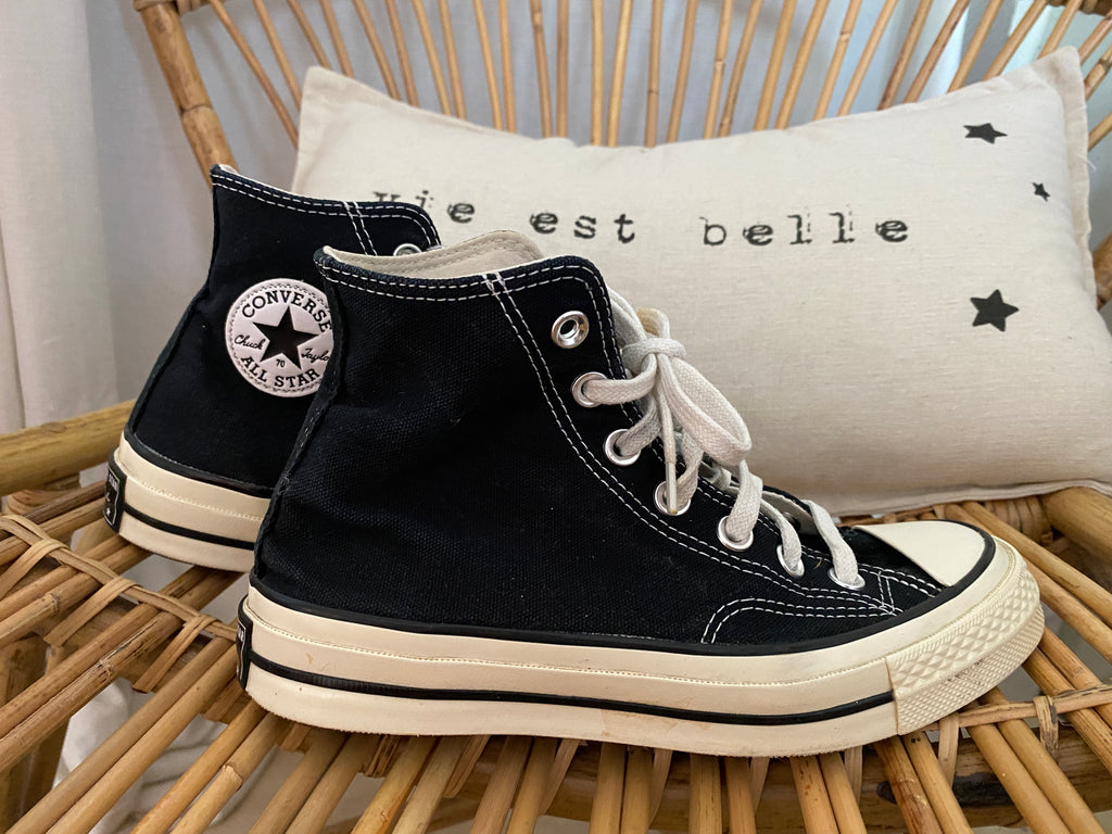  Converse Chuck Taylor All Star hautes noir – vue latérale droite – EU 36.5 / UK 4 – seconde main