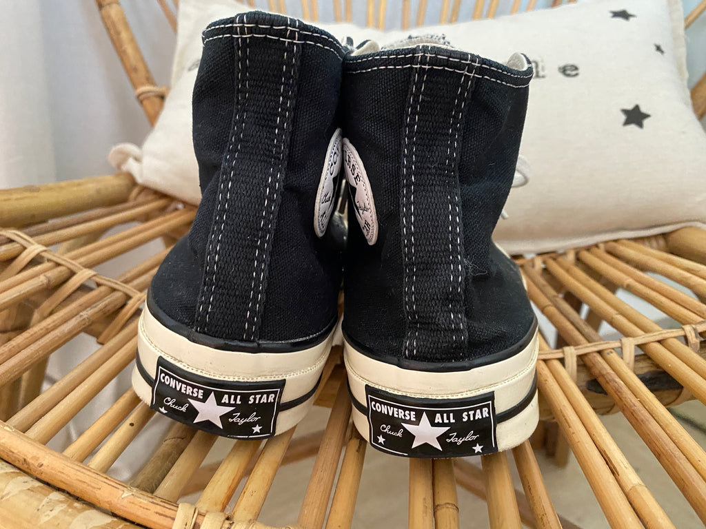 Converse Chuck Taylor All Star hautes noir – vue de dos – EU 36.5 / UK 4 – seconde main