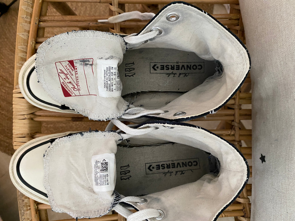  Converse Chuck Taylor All Star hautes noir – vue intérieure dessus – EU 36.5 / UK 4 – seconde main