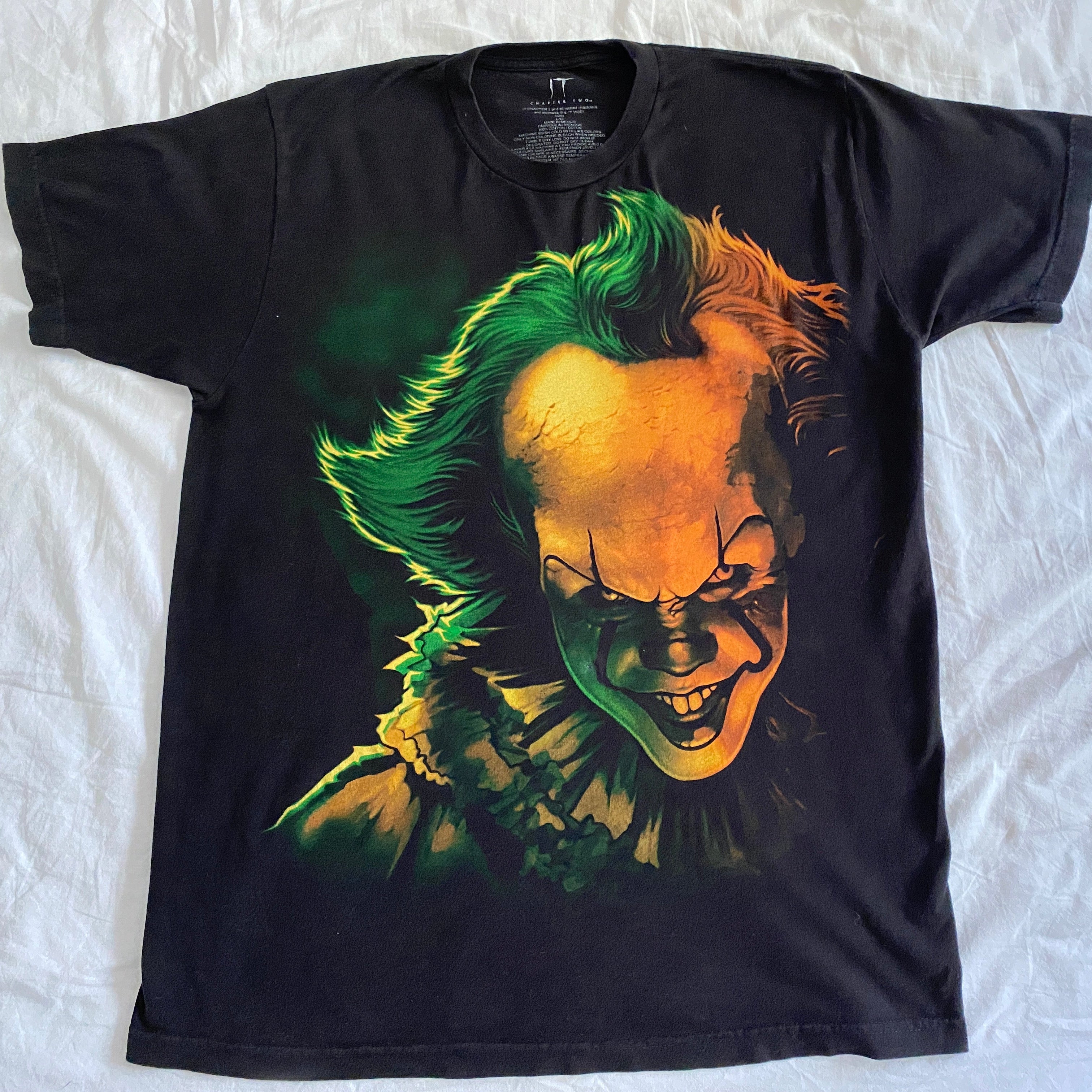T-shirt IT Chapitre 2 Pennywise noir – vue de face intégrale, taille L