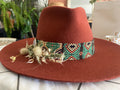 Panama laine terracotta, vue de face