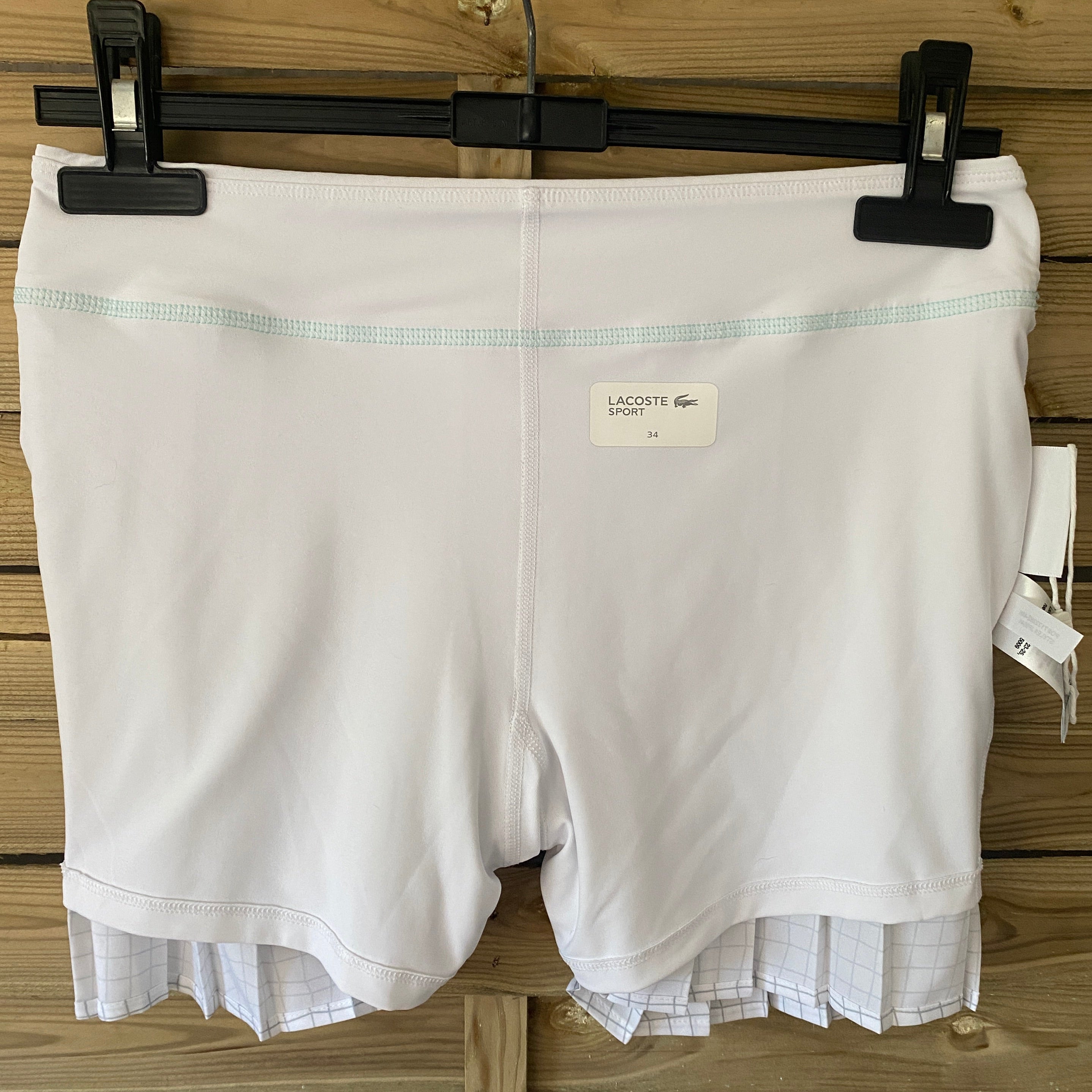 Vue intérieure, construction du skort – short intégré et jupe plissée