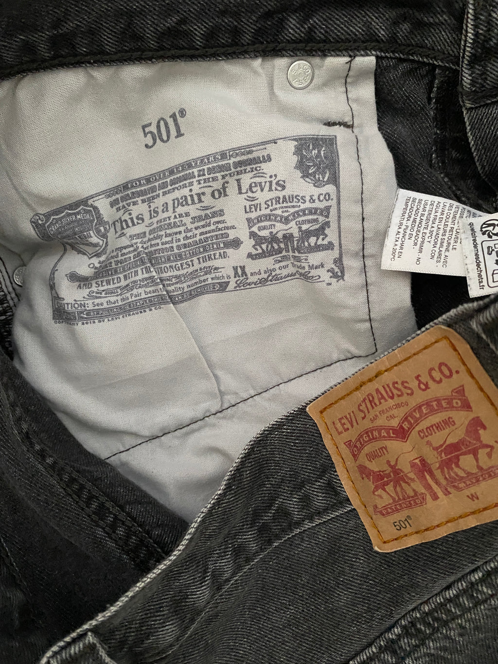 Levi's 501 – détail impression vintage poche intérieure Levi Strauss & Co.